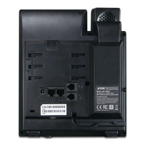 Planet VIP-1260PTVoIP telefon, HD audio G.722/Opus, barevný LCD, Auto Provision, Dual GbE LAN, PoE, CZ menu