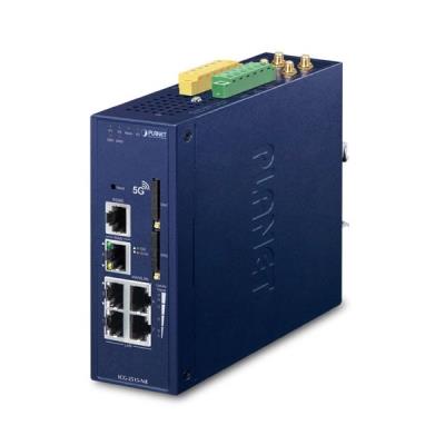 Planet dual 5G/LTE bezpečnostní brána, 2x WAN + 3x LAN, DI/DO, GPS, DIN, IP30, -40/+75°C, dual 9-54VDC