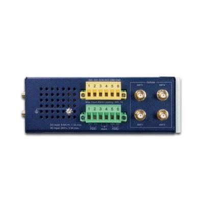 Planet dual 5G/LTE bezpečnostní brána, 2x WAN + 3x LAN, DI/DO, GPS, DIN, IP30, -40/+75°C, dual 9-54VDC