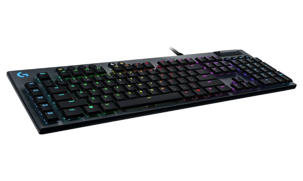 Logitech herní klávesnice G815 LIGHTSYNC RGB/ mechanická/ drátová/ GL taktilní/ USB/ UK layout/ Carbon