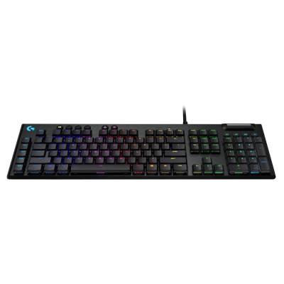 Logitech herní klávesnice G815 LIGHTSYNC RGB/ mechanická/ drátová/ GL taktilní/ USB/ UK layout/ Carbon