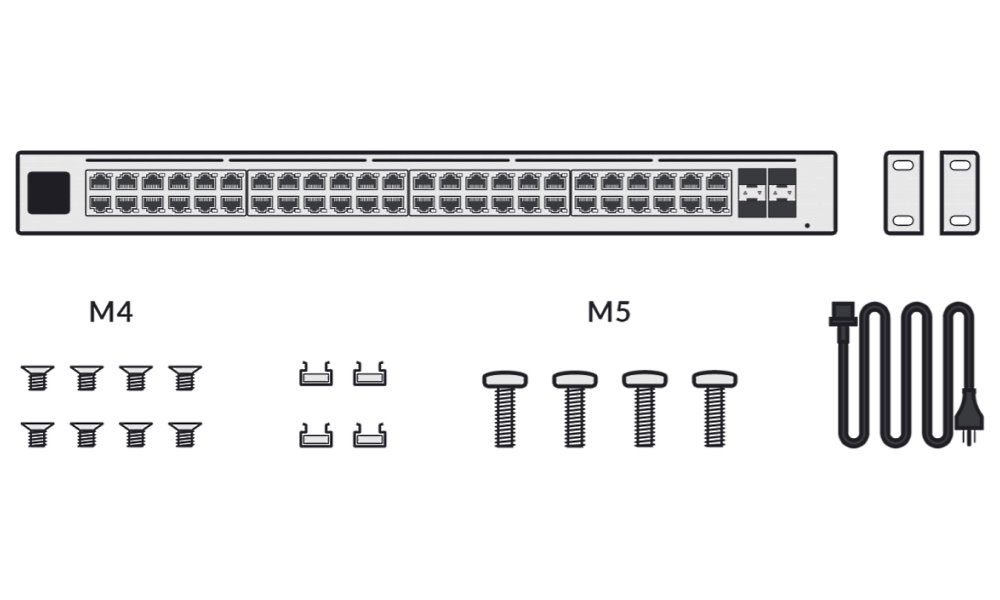 Ubiquiti UniFi Switch Enterprise 48 PoE - 48x 2.5GbE, 4x SFP+, 48x PoE+ (PoE budget 720W)