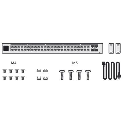 Ubiquiti UniFi Switch Enterprise 48 PoE - 48x 2.5GbE, 4x SFP+, 48x PoE+ (PoE budget 720W)
