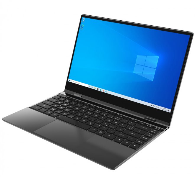 UMAX tablet PC VisionBook 14Wr Flex/ 2in1/ 14,1" IPS/ 1920x1080/ N4120/ 4GB/ 128GB Flash/ 2x USB-C/ W10 Pro/ šedý