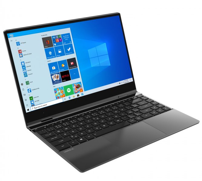 UMAX tablet PC VisionBook 14Wr Flex/ 2in1/ 14,1" IPS/ 1920x1080/ N4120/ 4GB/ 128GB Flash/ 2x USB-C/ W10 Pro/ šedý