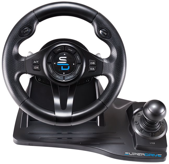 SUPERDRIVE Sada volantu, pedálů a řadící páky GS550/ PS4/ Xbox One/ Xbox Series X/S / PC
