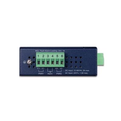Planet IGTP-802TS konvertor RJ45/SC, 1Gbps, PoE injektor 802.3at, -40 až 75 st.C, IP30, SM s SC, 12-48VDC