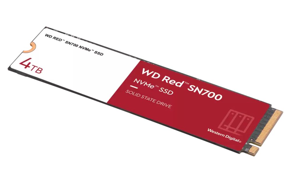 WD SSD RED SN700 4TB / WDS400T1R0C / NVMe M.2 PCIe Gen3 / Interní / M.2 2280