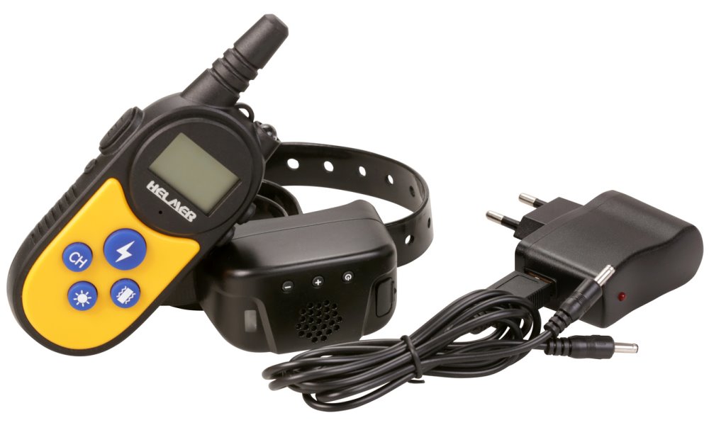 HELMER elektronický výcvikový obojek pro psy TC 1000/ s intercomem/ dosah 1000 m/ IP67/ délka obojku 70 cm