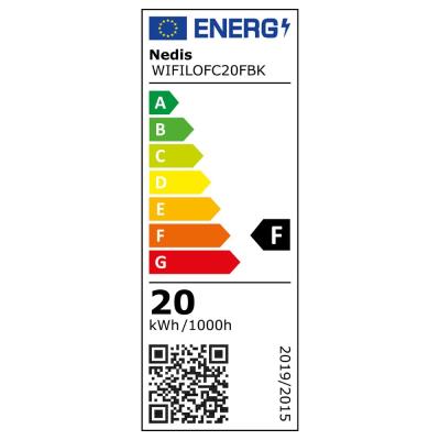 NEDIS Wi-Fi chytrý RGB světlomet/ IP65/ teplá až studená bílá/ 1600 lm/ 20 W/ hliník/ Android & iOS