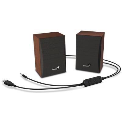 GENIUS repro SP-HF380BT/ 2.0/ Bluetooth/ 3W/ dřevěné/ barva dřevo