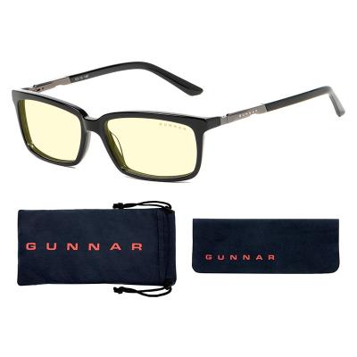 GUNNAR kancelářske/herní dioptrické brýle HAUS READER ONYX * jantárová skla * BLF 65 * dioptrie +1,5