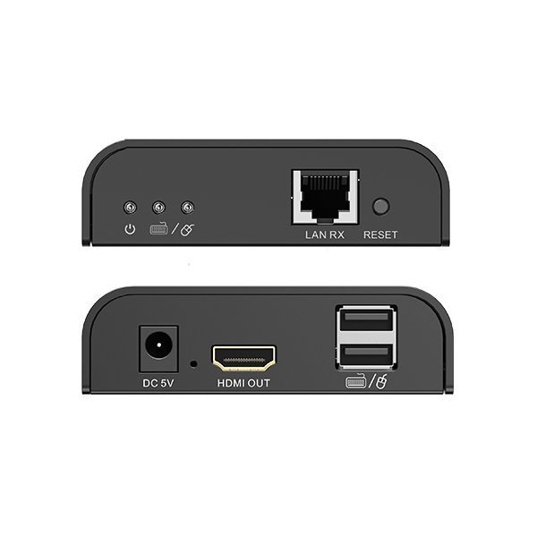 XtendLan HDMI přenos po LAN, pouze přijímač, IP/UDP, 100Mbps@1080p, přenos USB, funkce KVM
