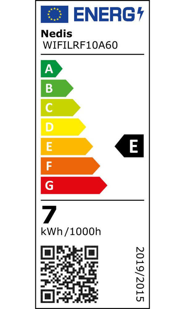NEDIS Wi-Fi chytrá LED žárovka s vláknem/ E27/ A60/ 7W/ 806lm/ teplá bílá/ 1800 - 3000K/ sklo/ zlatá