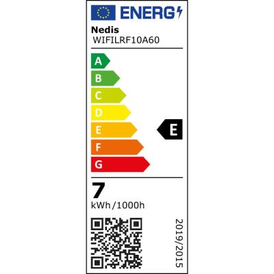 NEDIS Wi-Fi chytrá LED žárovka s vláknem/ E27/ A60/ 7W/ 806lm/ teplá bílá/ 1800 - 3000K/ sklo/ zlatá