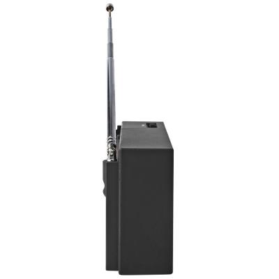 NEDIS přenosné rádio/ AM/ FM/ napájení z baterie/ analogové/ 1.5 W/ výstup pro sluchátka/ černé
