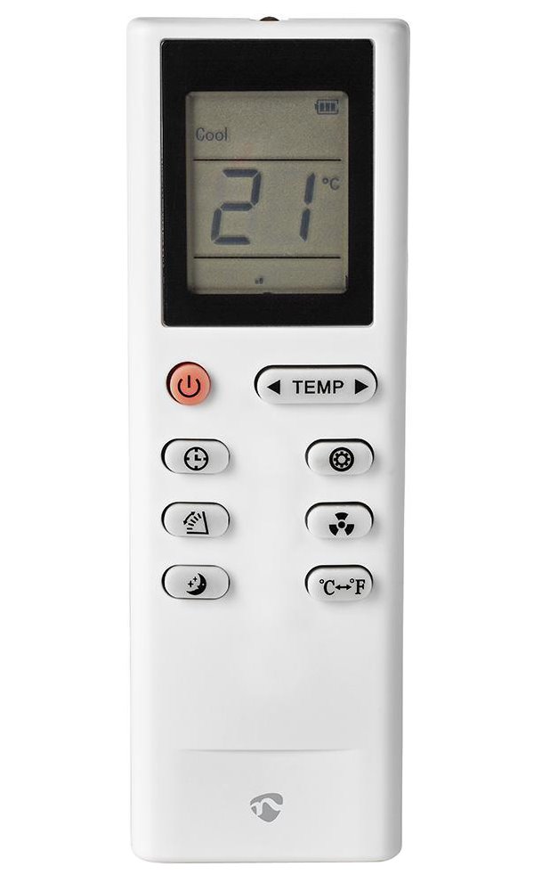 NEDIS Wi-Fi chytrá klimatizace/ 9000 BTU/ 80 m3/ odvlhčování/ 3 rychlosti/ 65 dB/ Android/ iOS/ bílo-černá