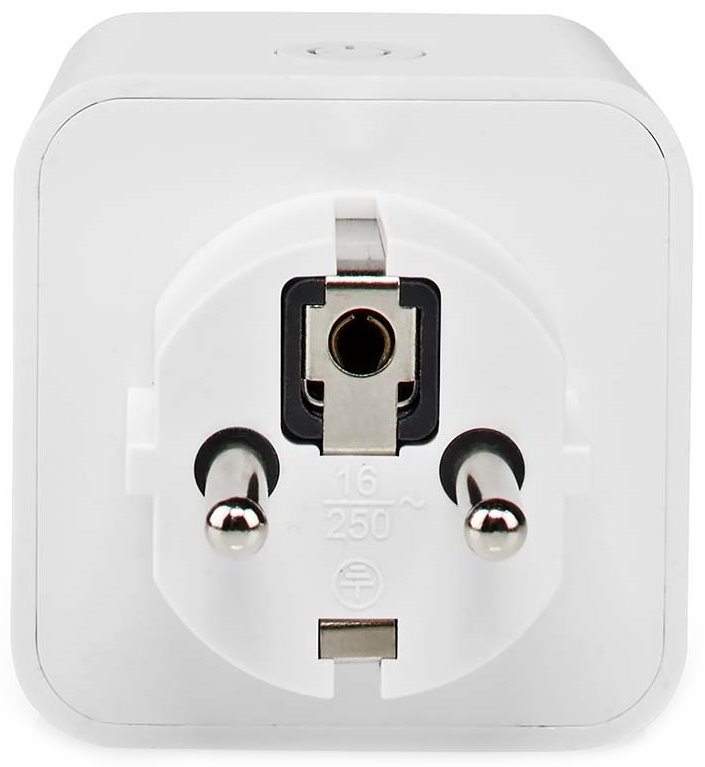 NEDIS Wi-Fi chytrá zásuvka/ měřič výkonu/ 16A/ francouzský typ E/ Android/ iOS/ Nedis® SmartLife/ bílá