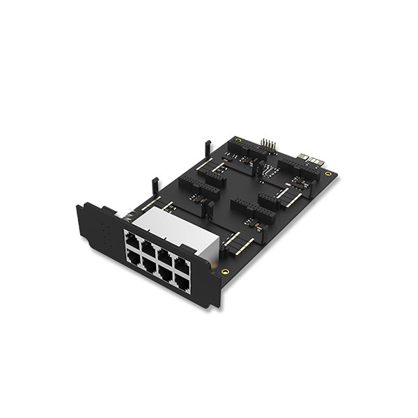 Yeastar EX08 karta, 8 portů, 4 pozice pro S2, O2, SO, BRI, GSM