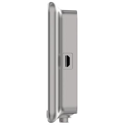 EZVIZ chytrý dveřní videotelefon DP2C/ Wi-Fi/ kamera 1080p/ H.265/ kukátko/ zvonek/ IR do 5 m/ PIR/ LCD 4,3"/ stříbrný