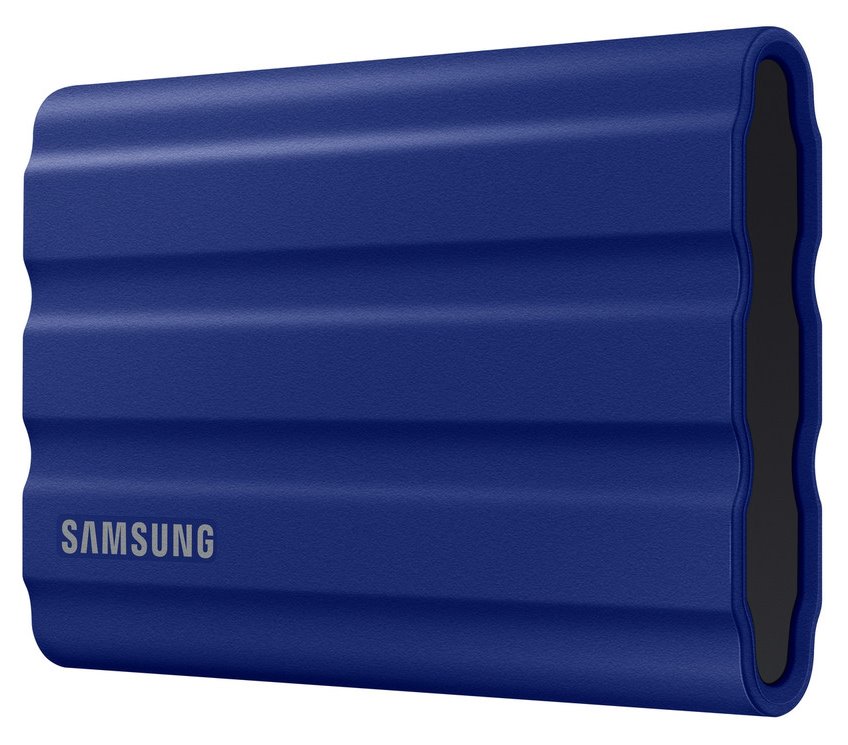 SAMSUNG Portable SSD T7 Shield 2TB / USB 3.2 Gen 2 / USB-C / Externí / Modrý