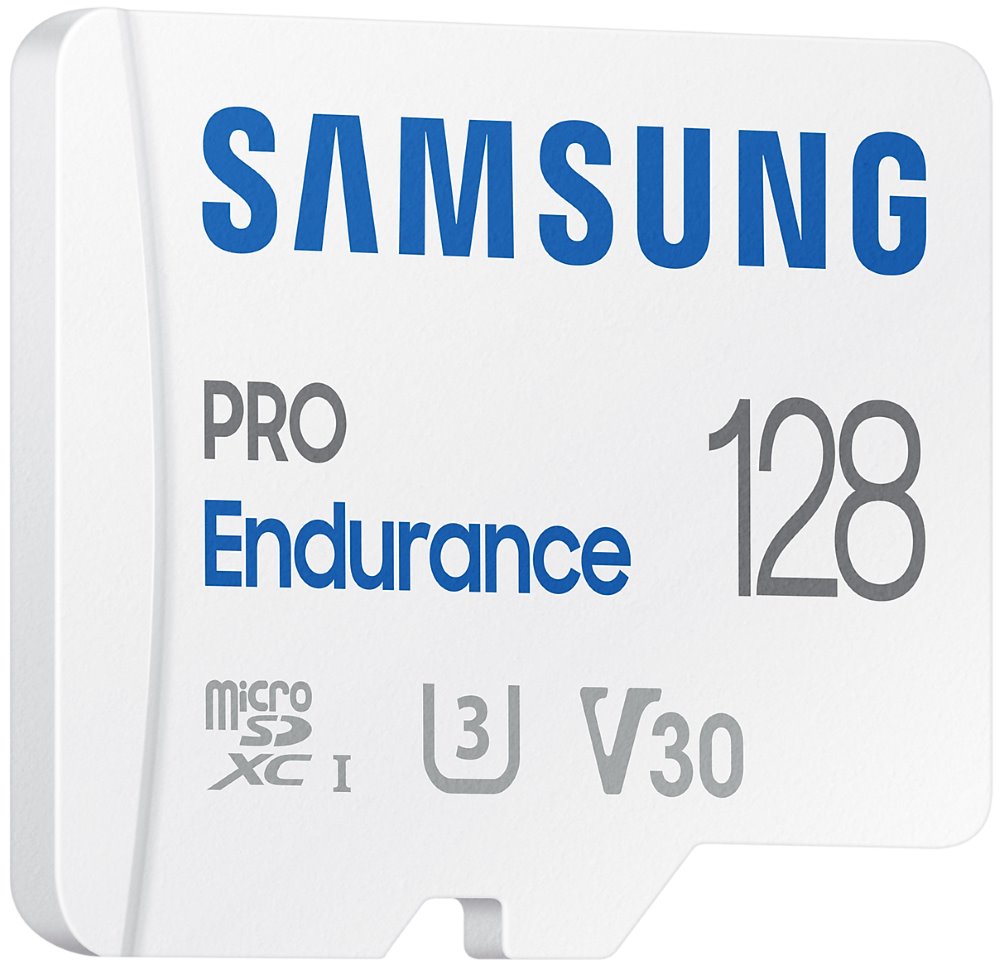 SAMSUNG PRO Endurance MicroSDXC 128GB + SD Adaptér / CL 10 UHS-I U3 / V30