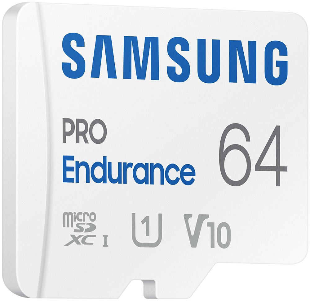 SAMSUNG PRO Endurance MicroSDHC 64GB + SD Adaptér / CL10 UHS-I U1 / V10