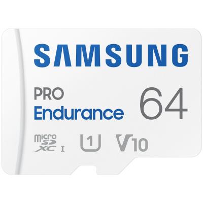 SAMSUNG PRO Endurance MicroSDHC 64GB + SD Adaptér / CL10 UHS-I U1 / V10