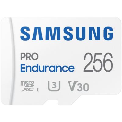 SAMSUNG PRO Endurance MicroSDXC 256GB + SD Adaptér / CL 10 UHS-I U3 / V30