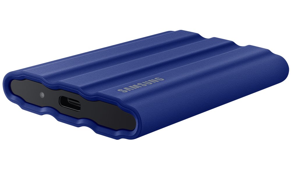 SAMSUNG Portable SSD T7 Shield 1TB / USB 3.2 Gen 2 / USB-C / Externí / Modrý