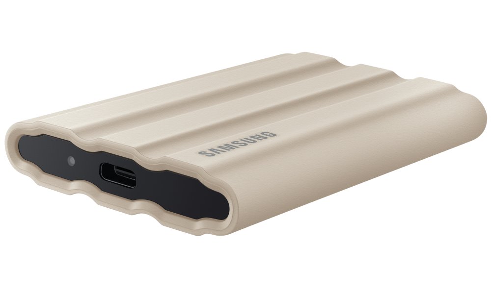 SAMSUNG Portable SSD T7 Shield 2TB / USB 3.2 Gen 2 / USB-C / Externí / Béžový