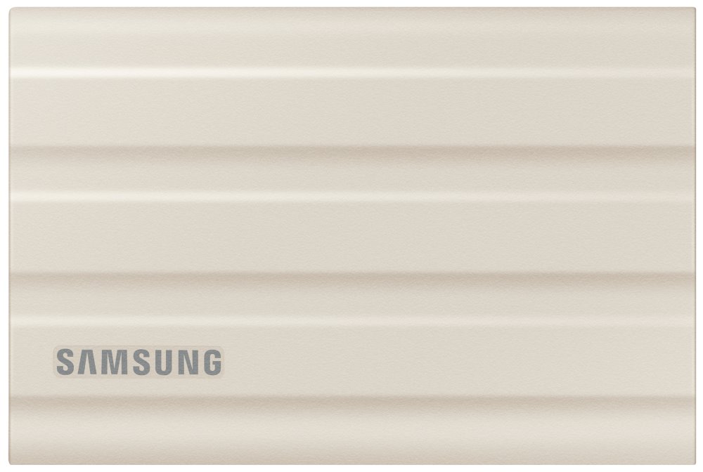 SAMSUNG Portable SSD T7 Shield 2TB / USB 3.2 Gen 2 / USB-C / Externí / Béžový