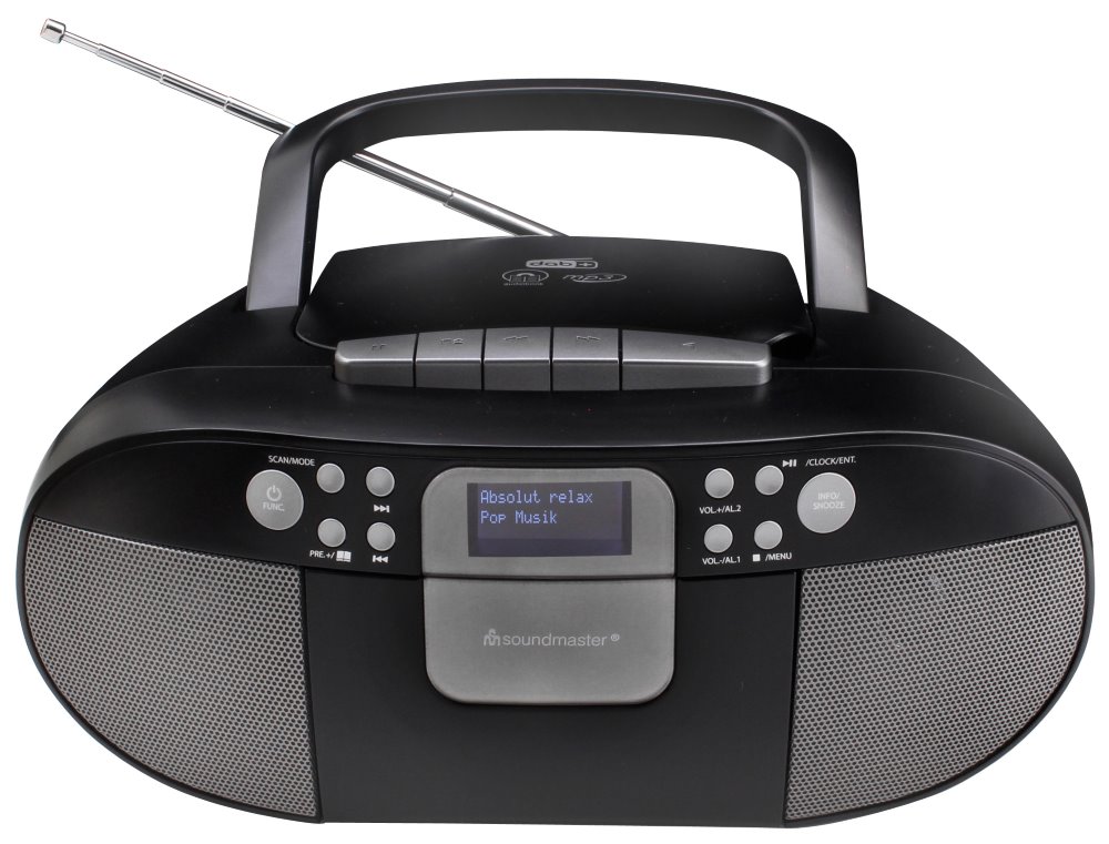Soundmaster SCD7800SW/ DAB+/ FM/ Kazeta/ CD/ MP3/ LCD/ RDS/ USB/ AUX IN/ Černý