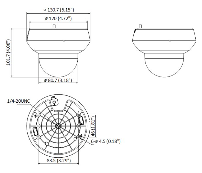 HiLook Powered by HIKVISION/ PTZ-N2404I-DE3(F)/ 4Mpix/ objektiv 4x/ H.265+/ IP66+IK10/ IR 20m