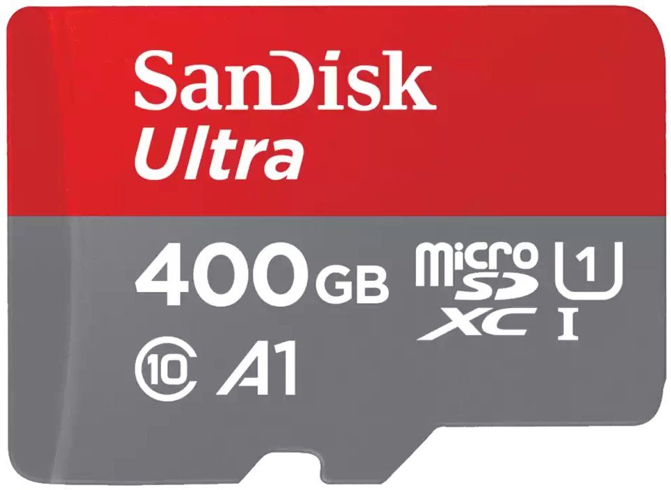 SanDisk Ultra 400GB microSDXC / CL10 Ultra A1 UHS-I U1 / Rychlost až 120MB/s / vč. adaptéru