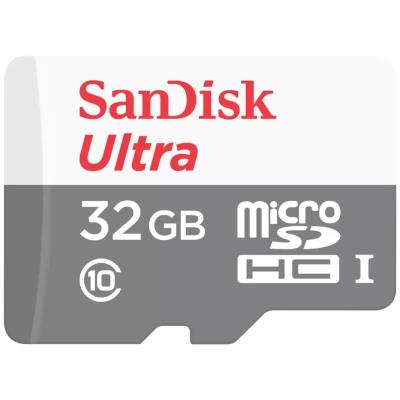 SanDisk Ultra 32GB microSDHC / CL10 UHS-I  / Rychlost až 100MB/s / vč. adaptéru