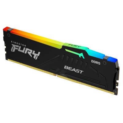 KINGSTON FURY Beast Black RGB 16GB DDR5 5600MT/s / CL40 / DIMM
