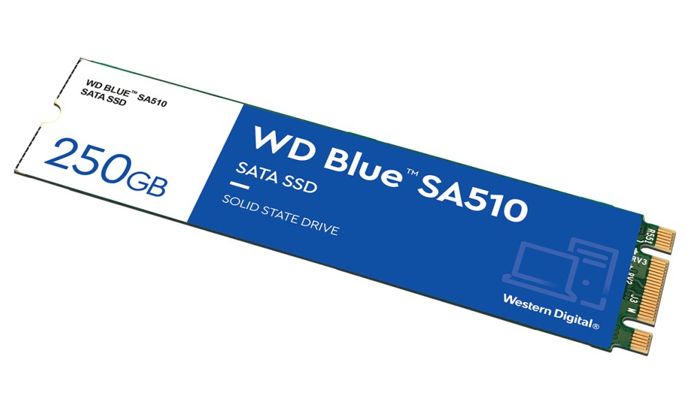 WD SSD BLUE SA510 250GB / WDS250G3B0B / M.2 SATA III / Interní / 2280