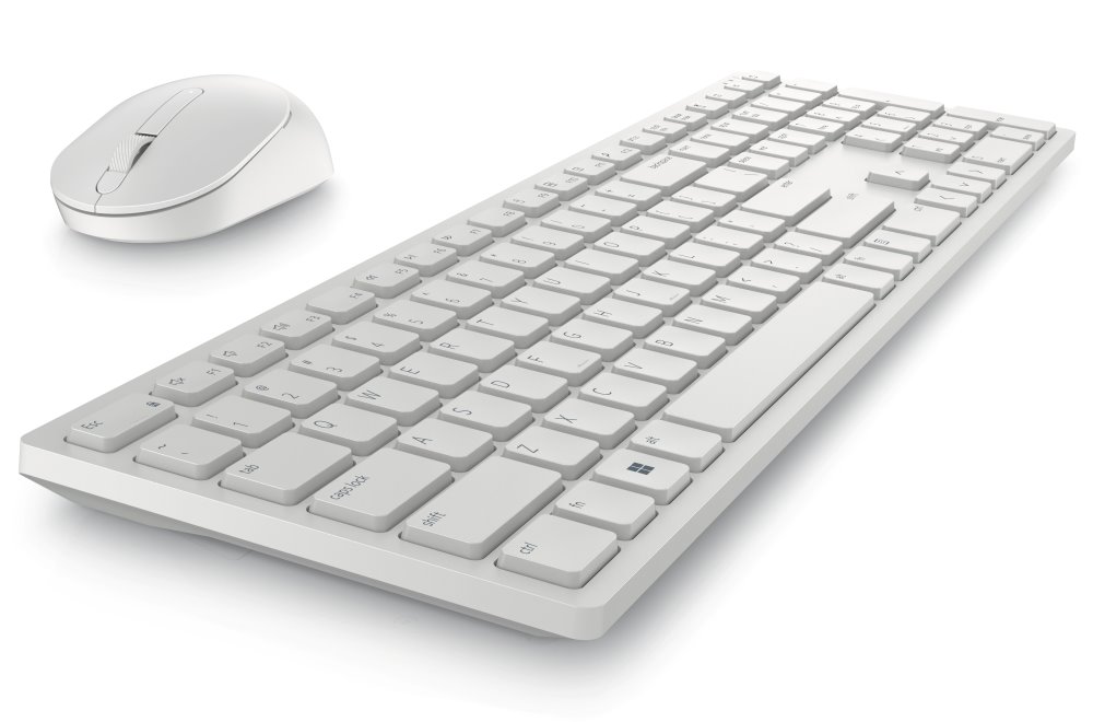 DELL KM5221W bezdrátová klávesnice a myš ruská/ russian/ bílá