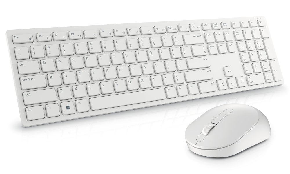 DELL KM5221W bezdrátová klávesnice a myš ruská/ russian/ bílá