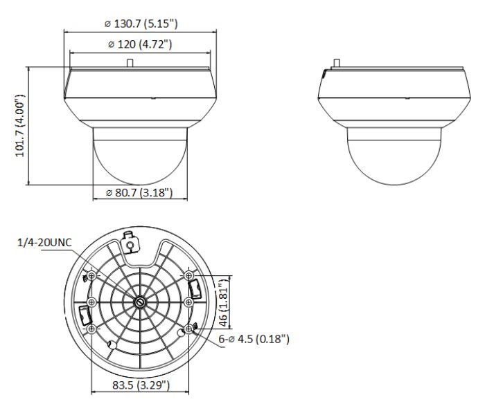HiLook Powered by HIKVISION/ PTZ-N2204I-DE3(F)/ 2Mpix/ objektiv 4x/ H.265+/ IP66+IK10/ IR 20m