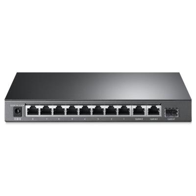 TP-Link TL-SL1311MP - stolní switch s 8 porty 10/100 Mbit/s, 3 gigabit porty a 8 porty PoE+
