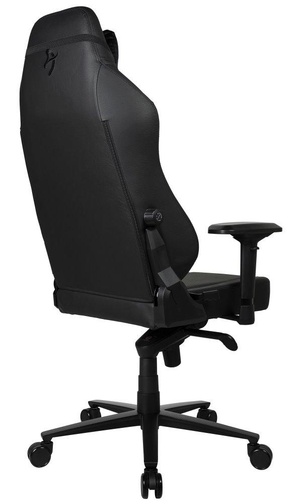 AROZZI herní židle PRIMO Full Premium Leather Black/ 100% přírodní italská kůže/ černá