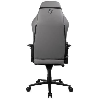 AROZZI herní židle PRIMO Full Premium Leather Anthracite/ 100% přírodní italská kůže/ světle šedá