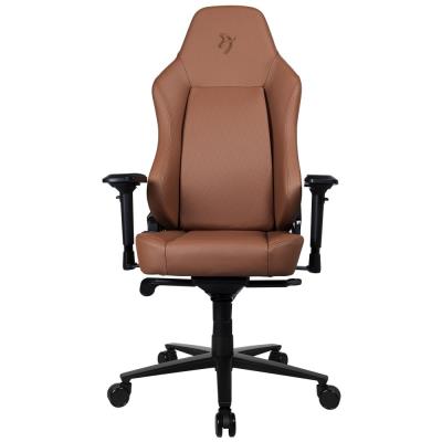 AROZZI herní židle PRIMO Full Premium Leather Brown/ 100% přírodní italská kůže/ hnědá
