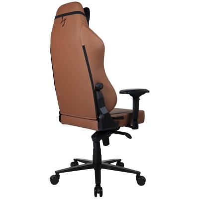 AROZZI herní židle PRIMO Full Premium Leather Brown/ 100% přírodní italská kůže/ hnědá