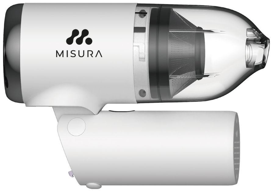 MISURA bezdrátový skládací vysavač do auta MA01 bílý