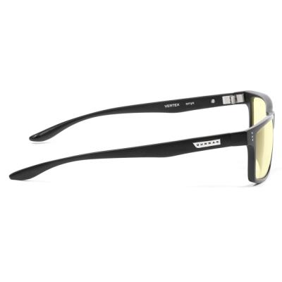 GUNNAR kancelářske/herní brýle VERTEX ONYX * jantárová skla * BLF 65 * GUNNAR focus