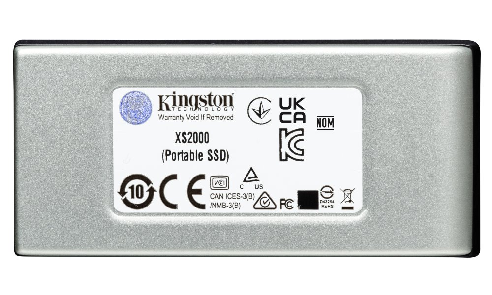 KINGSTON XS2000 4TB SSD / externí SSD / USB 3.2 Gen 2x2 / stříbrné