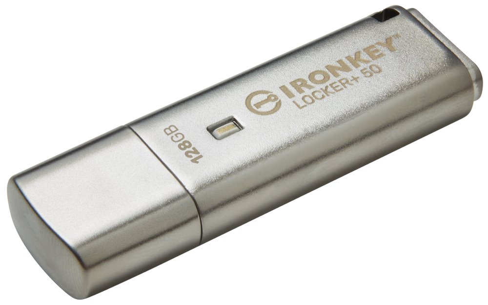 KINGSTON IronKey Locker+ 50  128GB / USB 3.2 / Šifrování XTS-AES